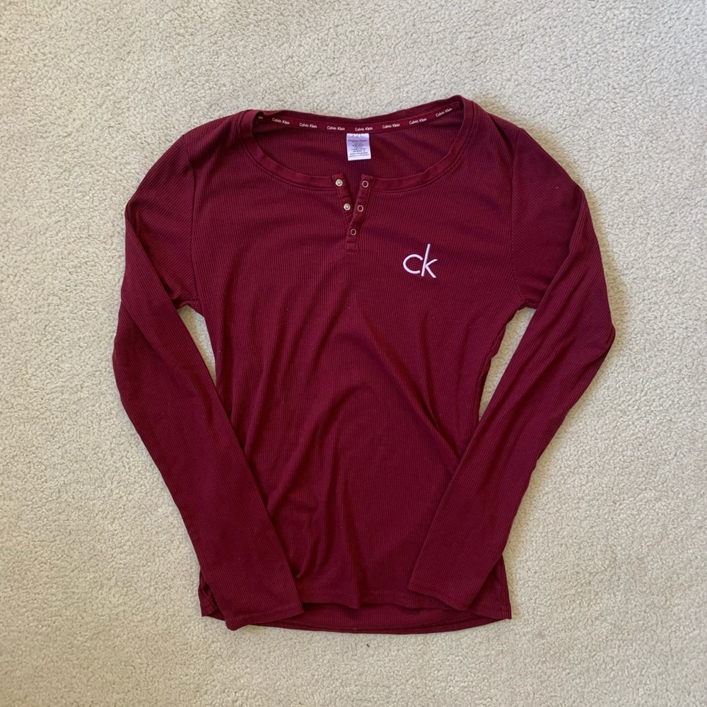 Slim fit henley long sleeve